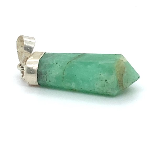 Amazonite 19.50ct Solid 925 Sterling Silver Pendant - Picture 5 of 6